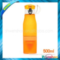 Plastic BPA free lemon water bottle with custom brand name